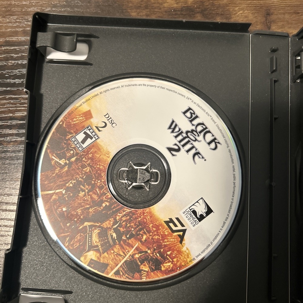 Black & White 2 Two - 4 Discs PC Game English Version - No Scratches - NICE CON!